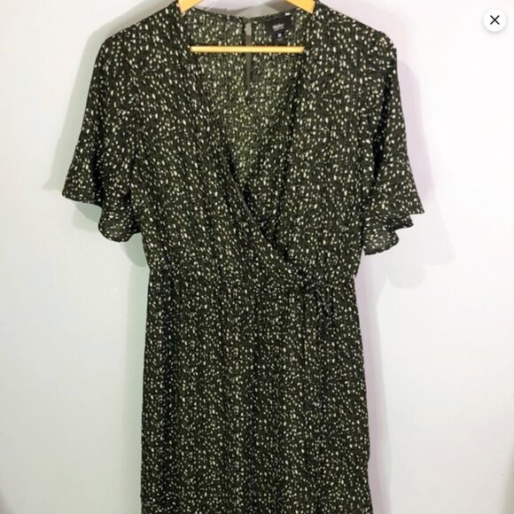 Mossimo Supply Co. Olive Green Wrap Dress – Size XL - Picture 4 of 7